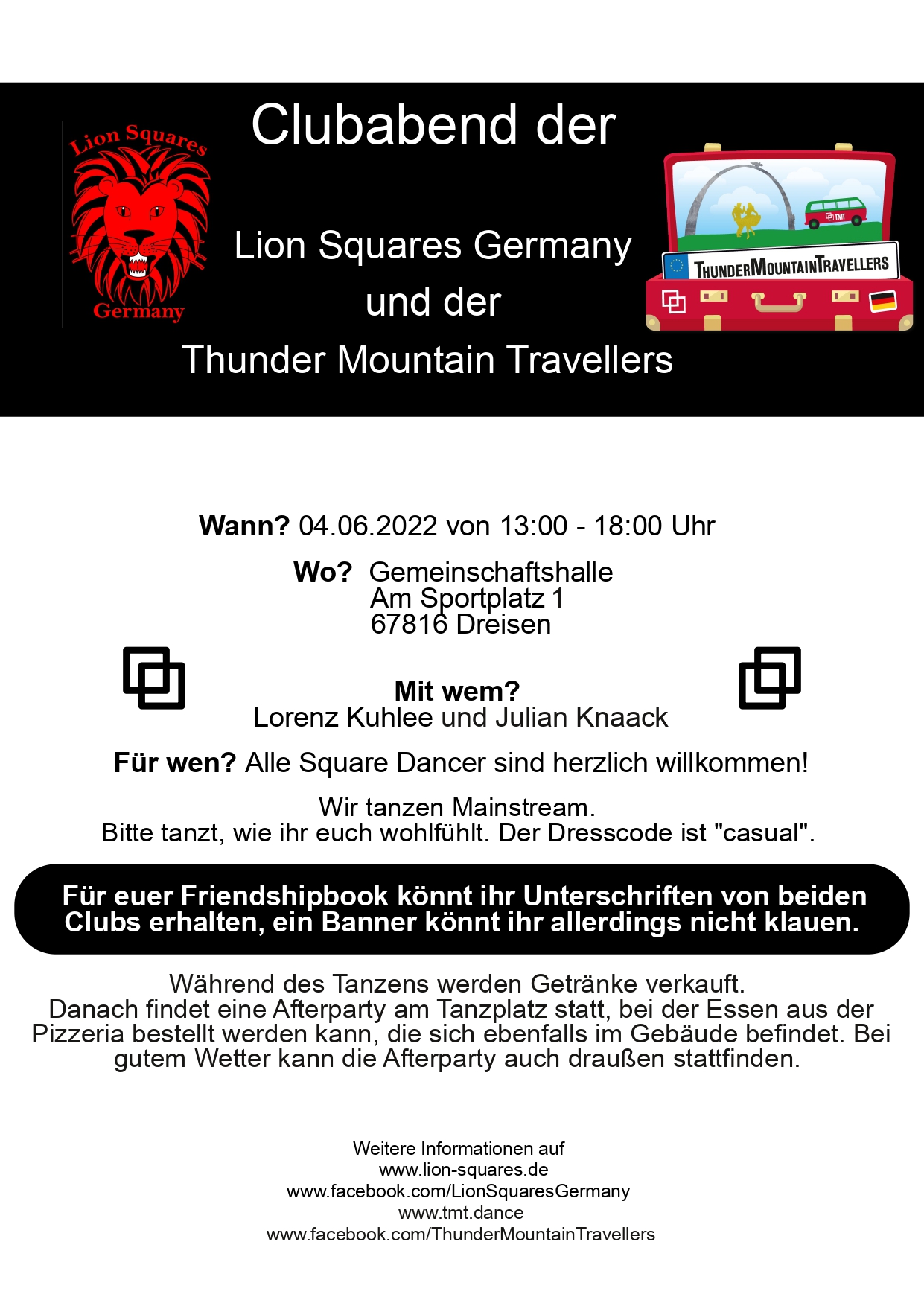 Clubabend mit den Thunder Mountain Travellers sw